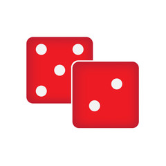 gambling casino dices icon- vector illustration