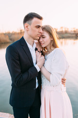 Beautiful couple in love, Valentine's day, romantic couple, love between two people, the lovers ' holiday