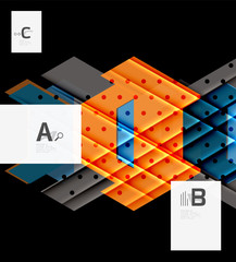 Color triangles background design