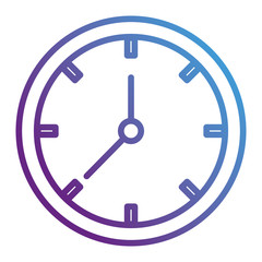 time clock isolated icon vector illustration design