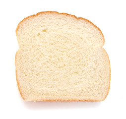 sliced bread on a white background