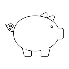 piggybank vector illustration