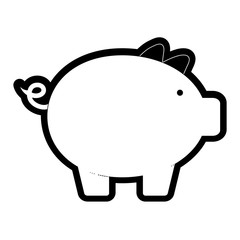 piggybank vector illustration