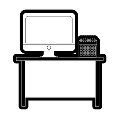 Desk computer design