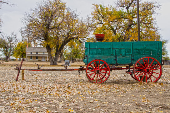 Prowers House And Wagon At Boggsville Santa Fe Trail