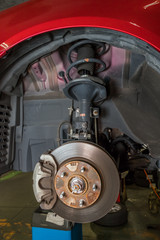 車の足回り　サスとブレーキ　Car maintenance brakes&suspension
