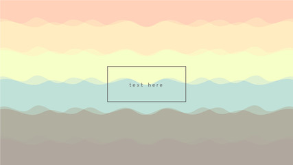 Vintage pastel sine wave background