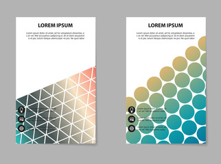 Brochure design, geometric abstract business brochure template, creative abstract business trend brochure