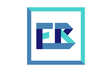 EB Square Ribbon Letter logo