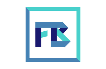 FB Square Ribbon Letter logo