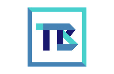 TB Square Ribbon Letter logo