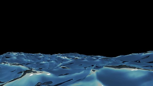 CG Animated Ocean waves with alpha channel