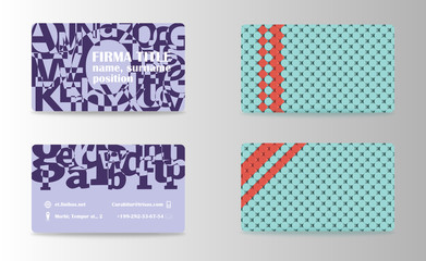 Vector modern creative and trending business card design template.