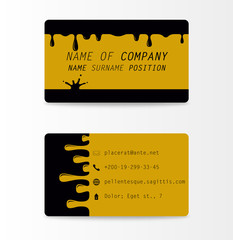 Rough strokes floral sketch.Hand drawn creative business card. Poster, placard, flayer, design templates.