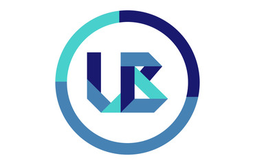 UB Global Circle Ribbon Letter Logo