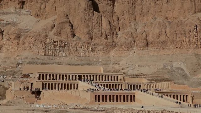 Hatshepsut Temple; Mortuary Temple Of Hatshepsut; Nile West Bank, Near Luxor, Egypt