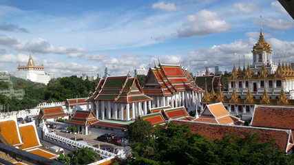 Wat Ratchanadda has beautiful metal castle.