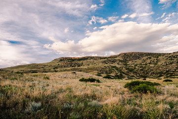 clouds over the hills