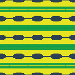 Fabric print. Geometric pattern in repeat. Seamless background with lines, stripes, geometric elements. 