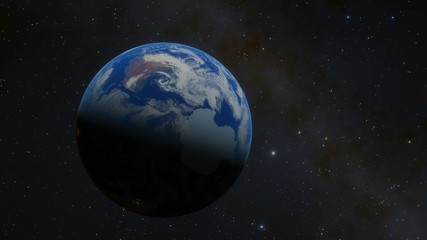 Fototapeta na wymiar Planet Earth from Space Antarctica