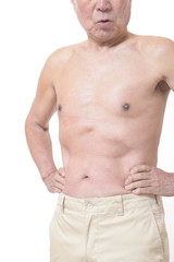 健康体シニアの上半身