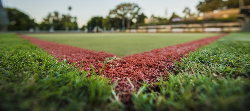 Green Bowls Lawn Close Up During The Day.