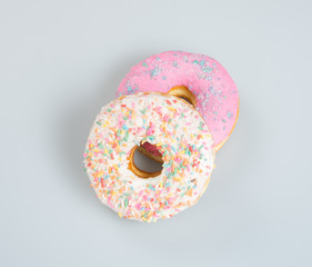 donuts or delicious donuts on a background.