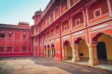 Fototapeta na wymiar City Palace in Jaipur, Rajasthan, India