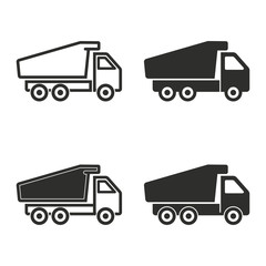 Truck icons set.