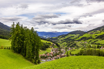 Valley Villnoess in South Tyrol
