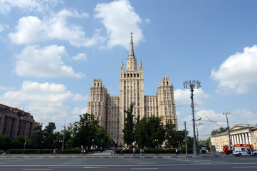 Residential high-rise building on Kudrinskaya Square.