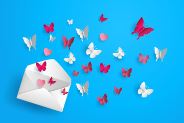 butterfly fly out of envelo[e