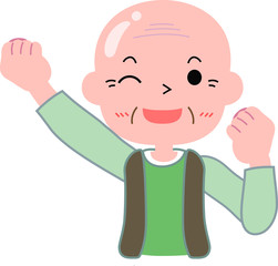 Bald grandpa Motivation.eps