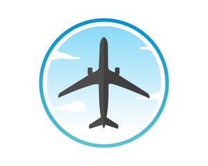 morning sky plane airport flight airline airway image symbol icon