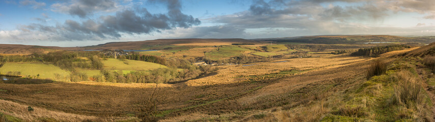 Fototapeta na wymiar English countryside panoramic