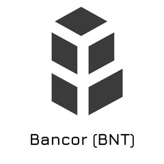 Bancor (BNT). Vector illustration crypto coin ico