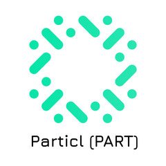 Particl (PART). Vector illustration crypto coin i