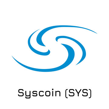 Syscoin (SYS). Vector illustration crypto coin ic