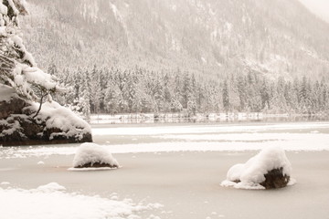 Winter in Bayern monochrom