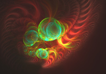 Bright colors fractal art abstract background