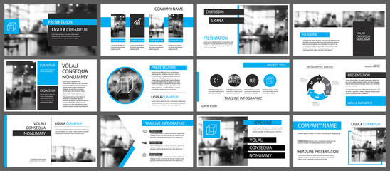 Blue and white element for slide infographic on background. Presentation template. Use for business annual report, flyer, corporate marketing, leaflet, advertising, brochure, modern style.
