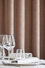 servicio de mesa de restaurante.