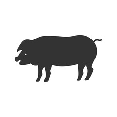 Pig glyph icon