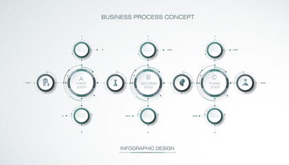 Vector Infographic 3d circle label, template design. Business concept, Infograph with number options, steps or processes. Infographic element for layout, process diagram,parts,chart,graphic,info graph