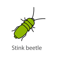 Stink beetle color icon