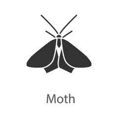 Moth glyph icon