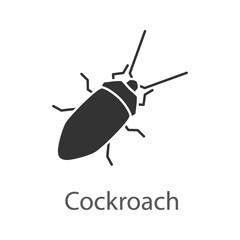 Cockroach glyph icon