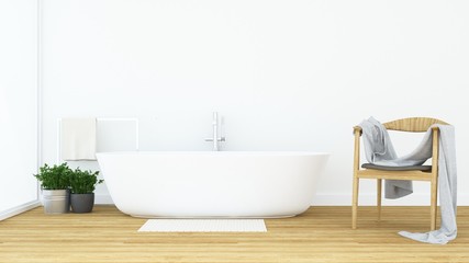 Obraz na płótnie Canvas Toilet space in condominium - 3d rendering