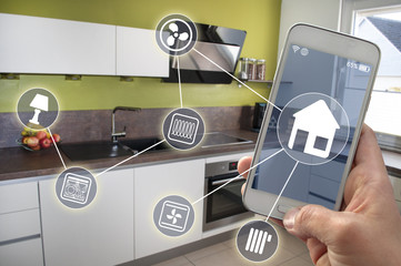 Küche Smarthome Smartphone Hausautomatioon Smart home 