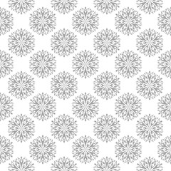 Gray seamless pattern on white background